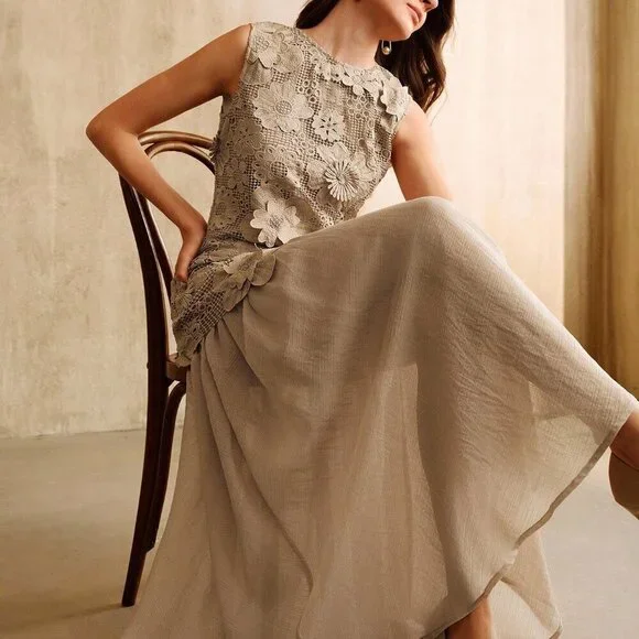 sachin and babi light blue dress Marais Chiffon Maxi Dress